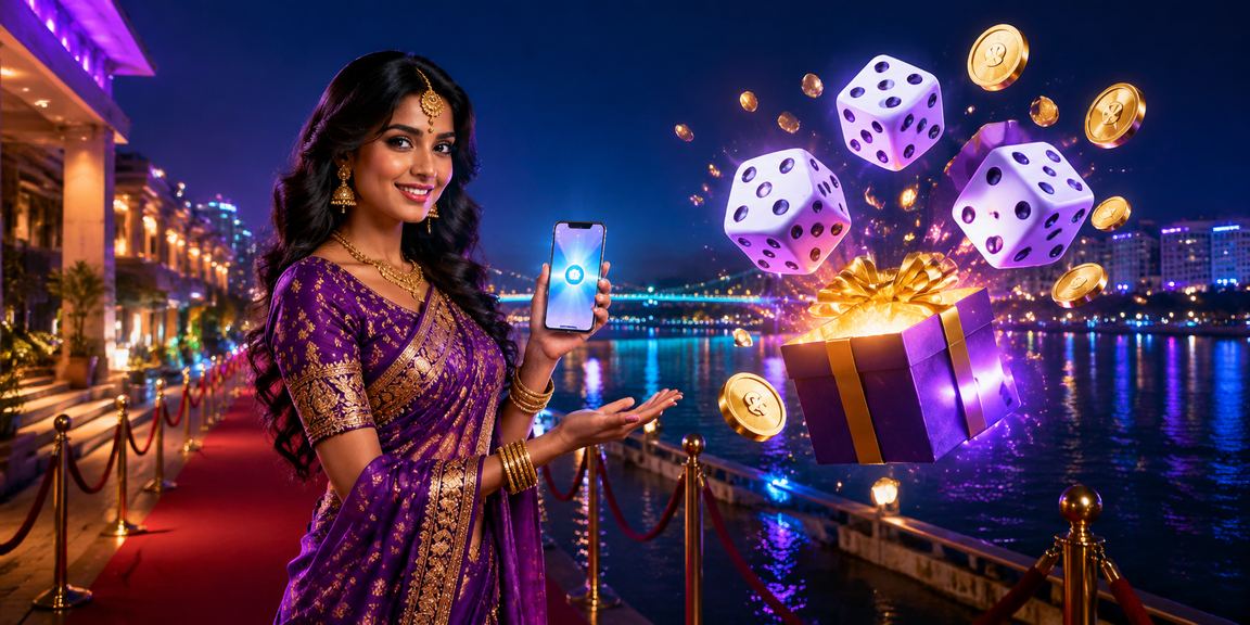 Ahmedabad riverfront dice game with model in India