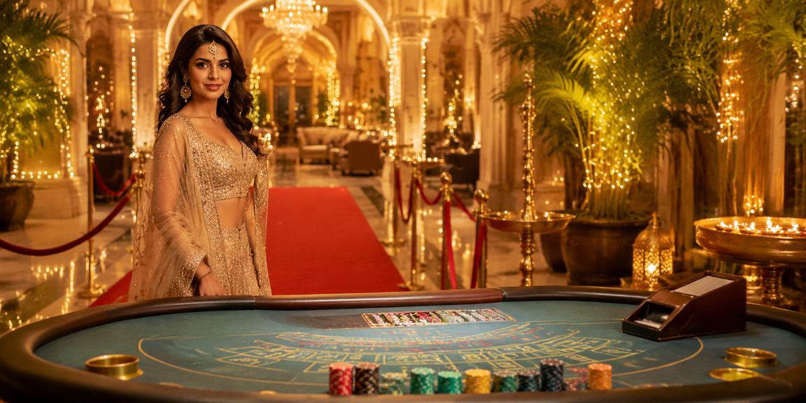VIP player enjoying Baccarat during Diwali festival in Lucknow