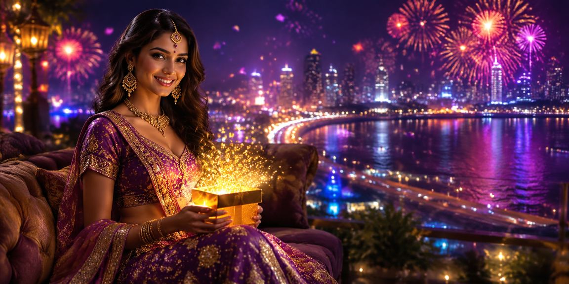 VIP player enjoying premium betting experience under neon lights in Mumbai